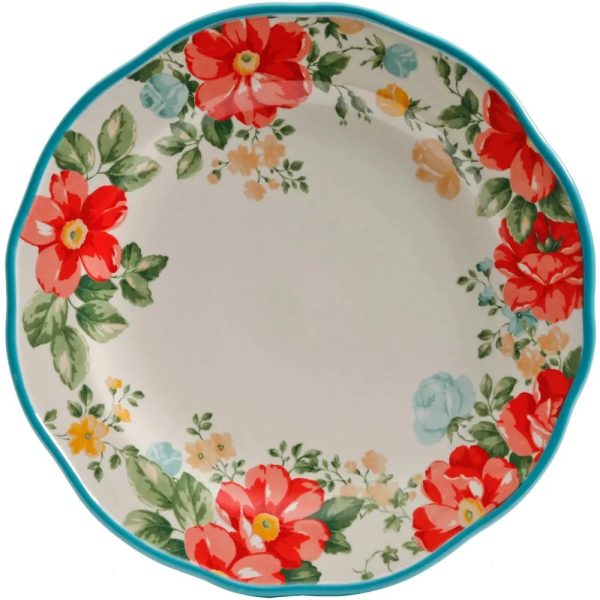 Vintage-Floral-12-Piece-Dinnerware-Set-Teal_d599de46-a965-4ad8-bc40-06625d6bc904 Vintage Floral 12-Piece Dinnerware Set, Teal