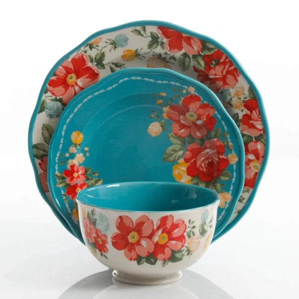 Vintage-Floral-12-Piece-Dinnerware-Set-Teal_f0a126f5-c2dd-4bea-b668-47a61578c550 Vintage Floral 12-Piece Dinnerware Set, Teal