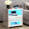 White-Nightstand-with-Wireless-Charging-Station-and-LED-Lights-Modern-Bedside-Table-with-Jewelry-Storage-Drawers_744401ea-079c-4e6d-a6d4-1a31142abad0 White Nightstand with Wireless Charging Station and LED Lights, Modern Bedside Table with Jewelry Storage Drawers,Side End Table