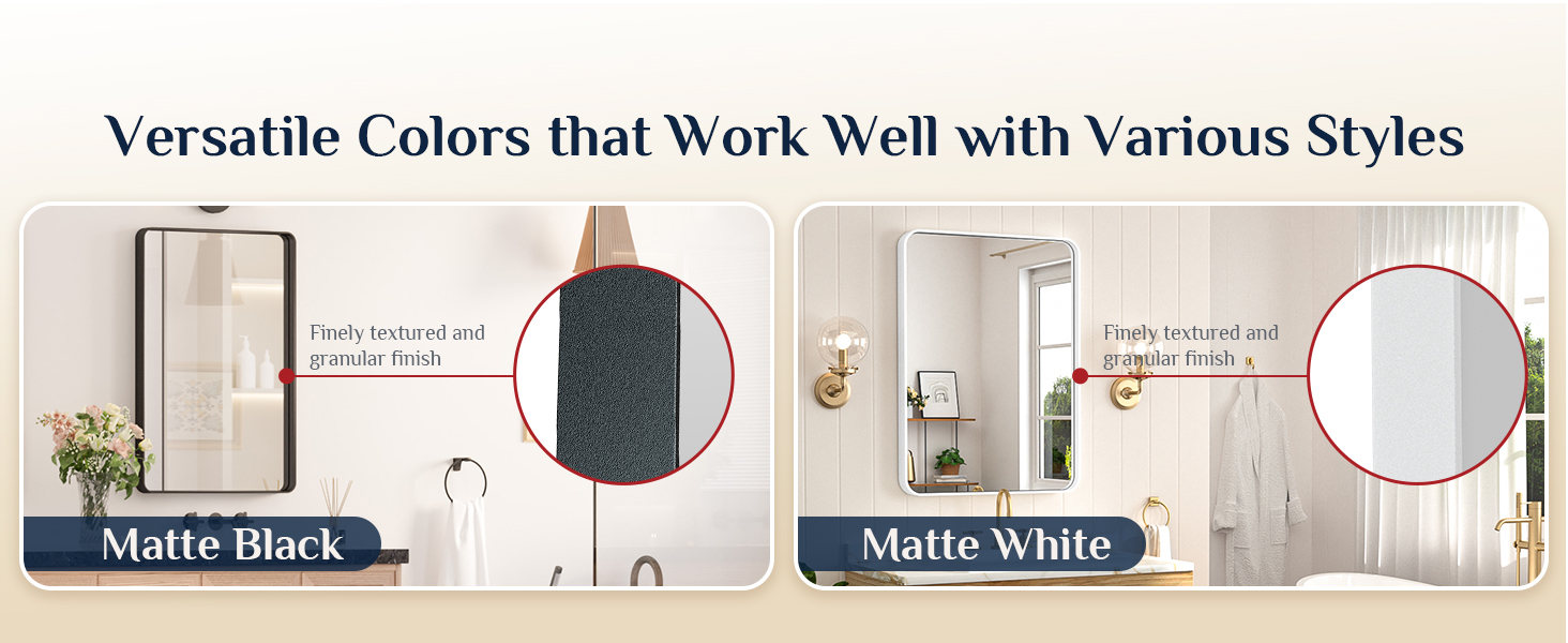 Bathroom vanity mirror