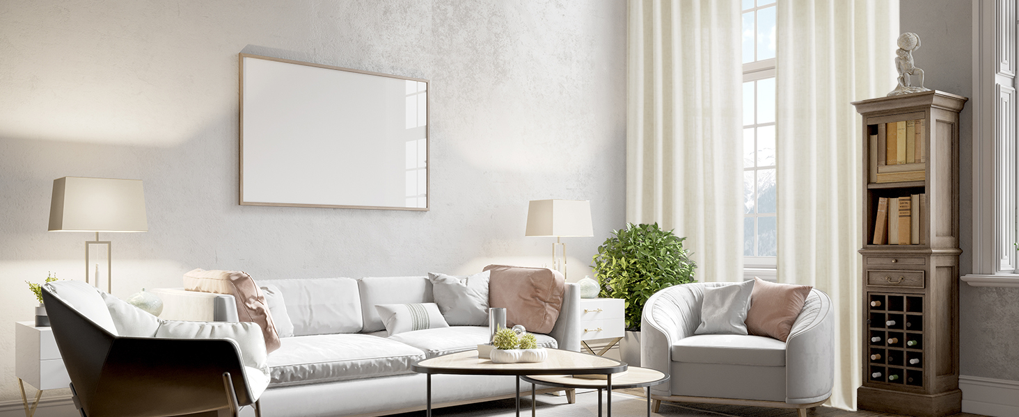 Pinch Pleated Window Curtains Pinch Pleat Back Tab Light Filtering Drapes with Hooks Boho Farmhouse