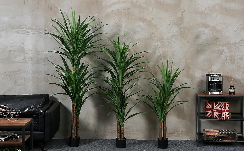 dracaena silk plants fake plants faux plants indoor artificial plants for living room decor indoor