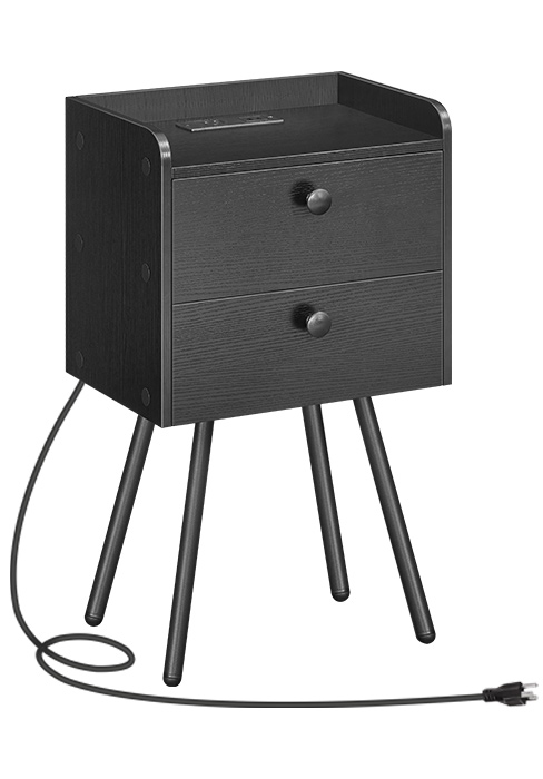 end table with charging station