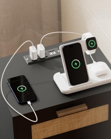 nightstand with charging station