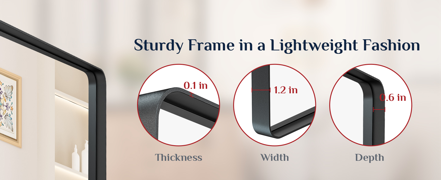 Bathroom vanity mirror