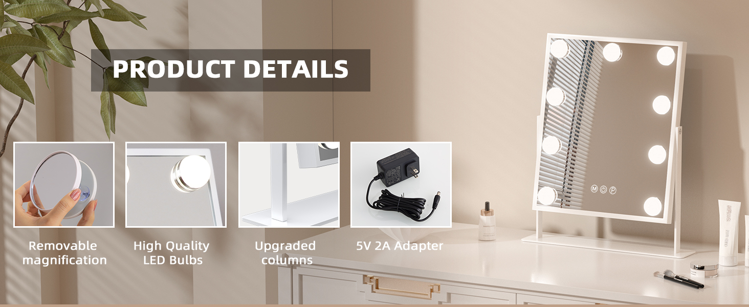 vanity mirror with lights