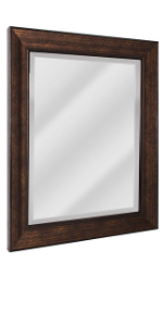 Head West Copper Beaded Bronze Mirror, 28-1/2 by 34-1/2-Inch