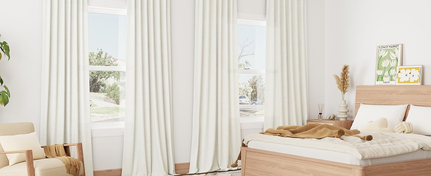 linen curtains
