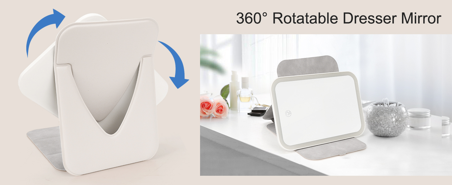 360° Rotatable Dresser Mirror