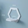 Wall-Mounted Decorative Hexagon Storage Rack PVC Floating Shelves Flower-Shaped Home Storage for Room Decor