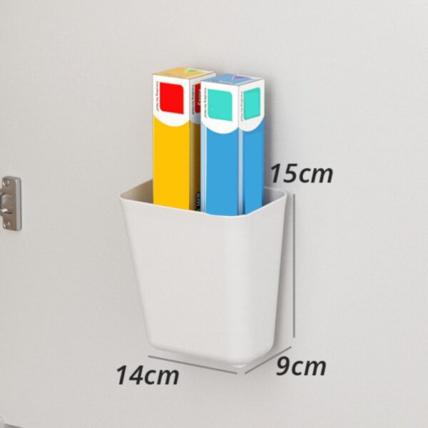 Topyond Adhesive Wall Mounted Organizer, Compact Floating Shelf for No Drilling, Pen, Remote Controller, Cellphone Holder, Wall Storage for Home, Office