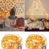 2 Pack USB Fairy Lights Plug in [Each 66 ft 200 LED] Twinkle String Lights with Remote and Timer 8 Modes Copper Wire Mini Starry Lights for DIY Christmas Wedding Party Bedroom Decorations, Warm White