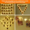 71Gc-AiiGHL._AC_SL1500 120 LED Photo Clips String Light with Remote, 40FT Fairy Lights with 52 Clear Picture Clips, Timer & 8 Modes USB Powered Copper Wire Lights for Dorm, Bedroom, Christmas, Party (Warm White)
