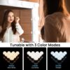 71UjTsdU_zL._AC_SL1500 Consciot LED Vanity Lights For Mirror, Hollywood Style Vanity Lights With 10 Dimmable Bulbs, Adjustable Color & Brightness, USB Cable, Mirror Lights Stick on for Makeup Table Dressing Room, White