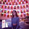 811MpZRN_jL._AC_SL1500 120 LED Photo Clips String Light with Remote, 40FT Fairy Lights with 52 Clear Picture Clips, Timer & 8 Modes USB Powered Copper Wire Lights for Dorm, Bedroom, Christmas, Party (Warm White)