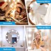 81FFygBXvXL._AC_SL1500 LED Vanity Lights for Mirror, Vanity Lights Stick on with 10 Dimmable Bulbs, 3000K 4000K 6500K & 10 Level Brightness Adjustable, USB Cable, Hollywood Mirror Lights for Makeup Dressing Room Bathroom