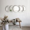 81FTaE2TIiL._AC_SL1500 5 Pieces Acrylic Mirror Wall Stickers Natural Wall Decor Self Adhesive Mirrors Stickers Moon Phase Mirror Bohemian Wall Decoration for Home Living Room Bathroom Bedroom Decor (20cm)