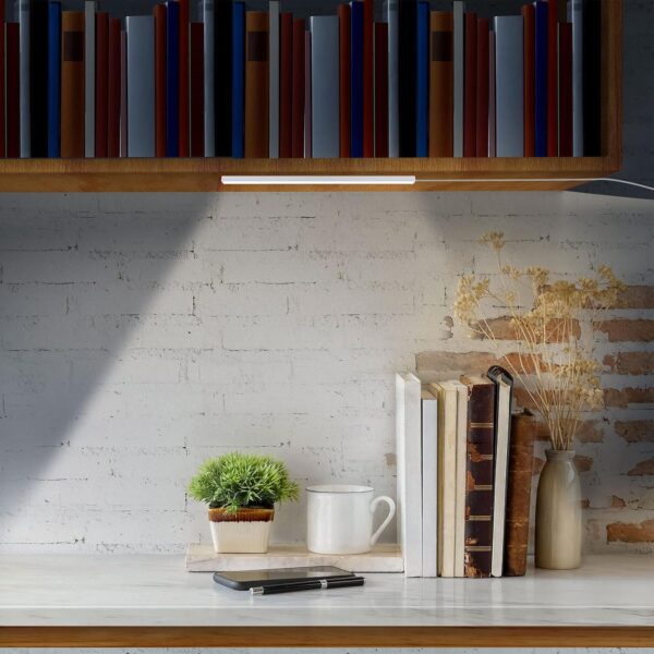 81TF-x6AzAL._AC_SL1500 LED Under Cabinet Lighting, Under Cabinet Lights with USB Powered Under Cabinet Lights for Closet Light Bar Under Counter Lighting Work Tables Student Dormitory (Include AC Power Plug)