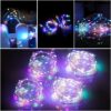 Mandiq 4 Pack Fairy Lights Battery Operated, String Lights 10ft 30 LEDs, Flashing and Constant Light Mode, Silver Wire Mini Lights for Festival, Christmas Decoration, Multicolor…