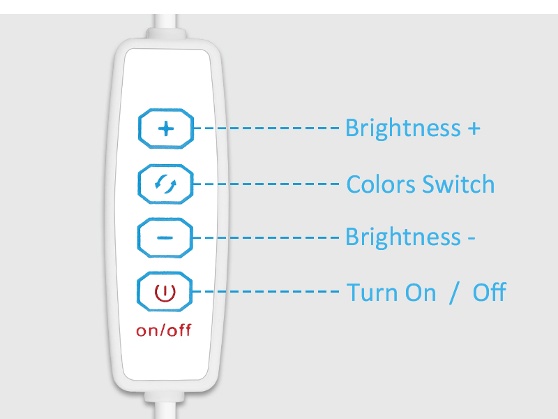 mirror lights stick on